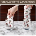thumbnail image 4 of 2 Pcs Funny Kitchen Towels,White Christmas Santa Pattern Microfiber Dish Towels,Kitchen Tea Towels,Kitchen Towel Set (18" X 26"), 4 of 7