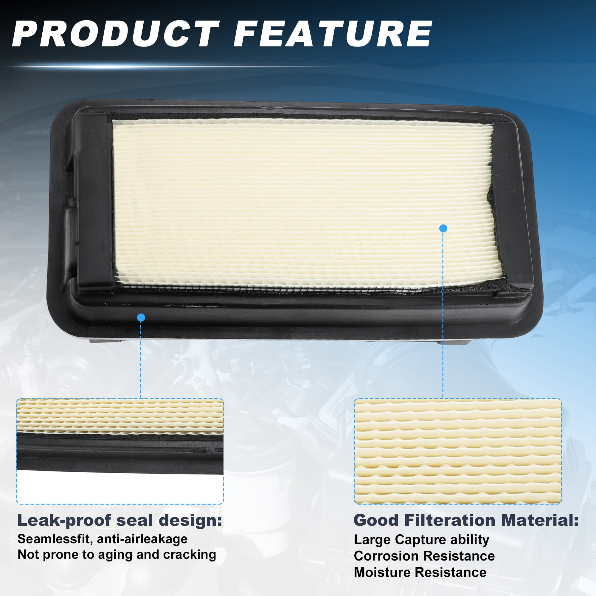 Unique Bargains Car Engine Air Filter for Chevrolet Silverado 4500 5500 CV 6.6L Diesel