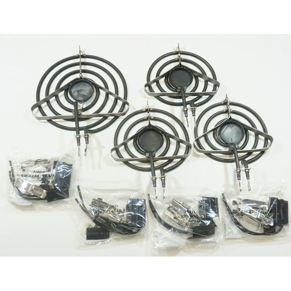 Top Surface Burner Kit for Maytag, Magic Chef, (3)SP12MA, (1)SP21MA, (4)RR117