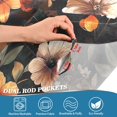 thumbnail image 3 of Yayeee Kitchen Curtains Tier Pair Light Filtering 27"x36" Rod Pocket Short Cafe Window Panel, Colorful Flower, 3 of 7