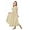 Champagne, variant on 2-14T Kids Teens Junior Flower Girl Wedding Bridesmaids Flowy Chiffon Ruffles Sleeve Pageant Long Dress