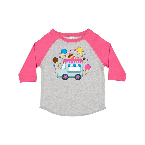 Inktastic Ice Cream Truck with Ice Cream Cones Boys or Girls Toddler T-Shirt
