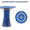 Blue(2), variant on mdj pottery Ceramic Bird Bath for Outside, 16.93 Inch Pedestal Bird Bath Bowls, U-Orange+White