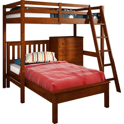 twin over twin l shaped bunk beds