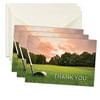 Sympathy Bereavement Thank Cards With Envelopes - Message Inside (Golf, 50)