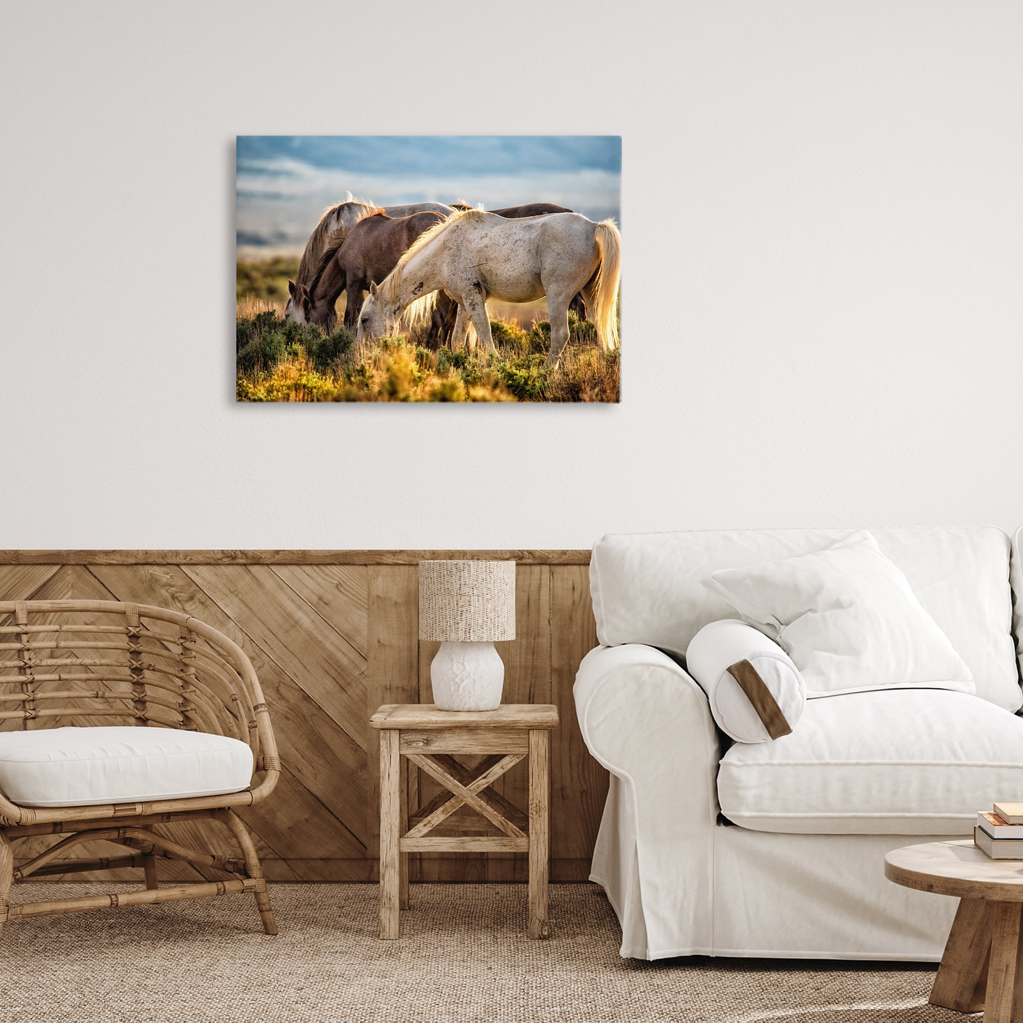 Stupell Industries Equine Evening Graze Canvas Wall Art, design by Tim West