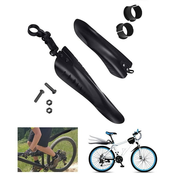 2 Pcs Bicycle Mudguard Set MTB Mudguards Bike Mud Flaps Quick Release PVC Mountain Bike Front Rear Splash Guard Black Walmart