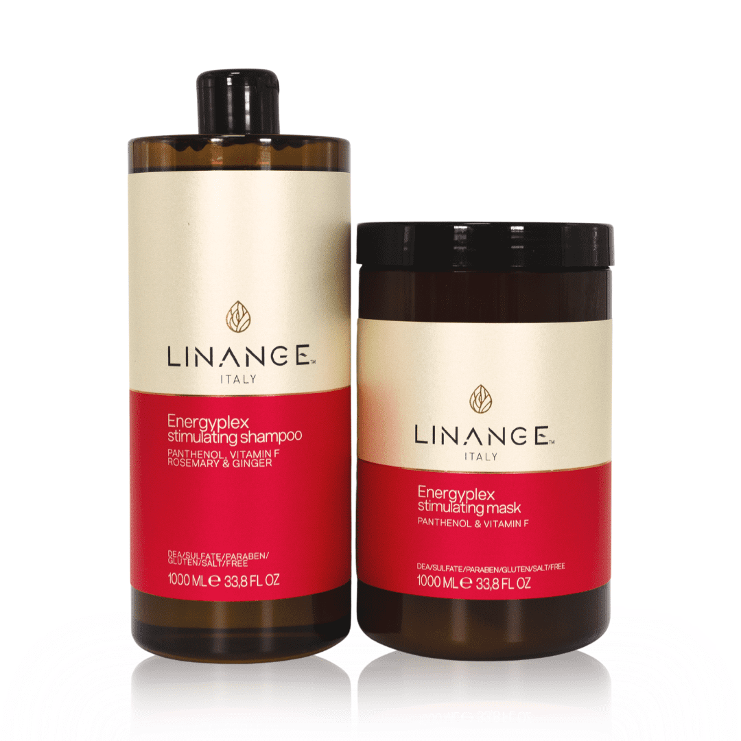 Linange Energyplex Stimulating Mask - Revitalizing Solution for Weak, Brittle Hair, 1000ml