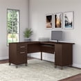 thumbnail image 2 of Scranton & Co Wood Mocha Cherry Desk L Shaped 60" Unassembled, 2 of 7