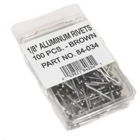 

AMERIMAX HOME PRODUCTS 84034 1/8-Inch Rivets Brown 100-Pack