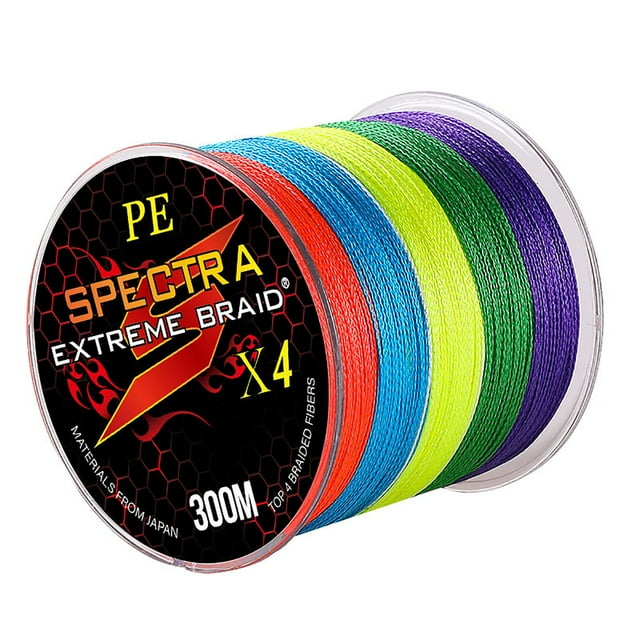Bingirl 1 Roll 100/300/500m 4 Strands Multicolor Fishing Line Super Strength Braided Wire Fishing Gear For Anglers