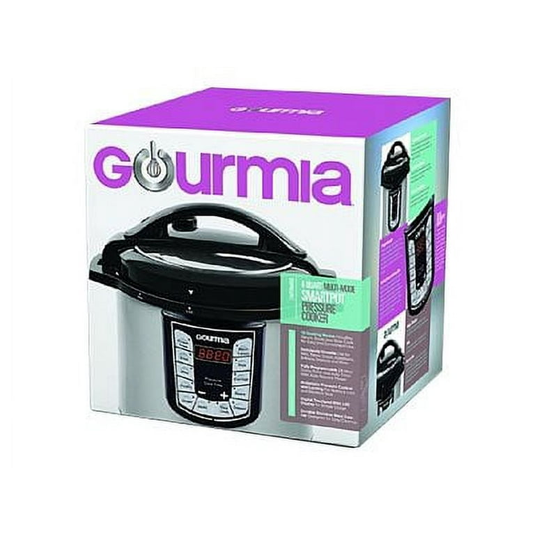 Multi Function Pressure Cookers, Gourmia GPC419 SmartPot Electric Digital  Multi-function Pressure Cooker, 15 Cooking Modes, 4 Quart Stainless Steel,  with Steaming Rack, 800 Watts