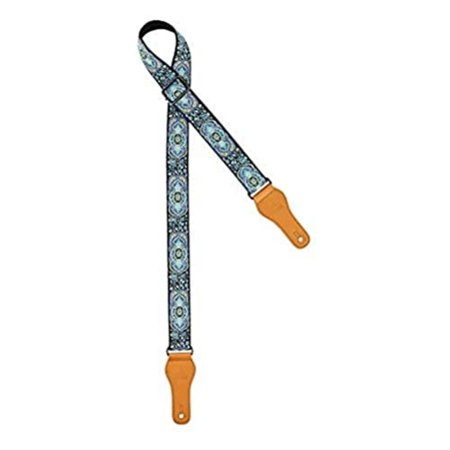 Creative Series 1 1/2" Wide Cotton Ukulele Strap with Faux Leather Ends
