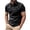 Black, variant on Mens Polo Shirts Men's Performance Shirt Button Up Collar Short Sleeve Athletic Solid Color Casual Sportswear Top Casual Beach Basic