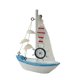thumbnail image 3 of Mini velero modelo con temática náutica, miniatura decorativa de madera para velero. Estilo A, 3 of 9
