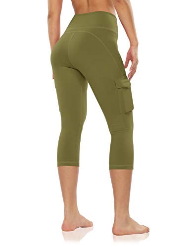 ODODOS Women's High Rise Cargo Pockets Yoga Capris Leggings Workout Athletic Running Cargo Leggings Pants ODODOS Women's High Rise Cargo Pockets Yoga Capris Leggings Workout Athletic Running Cargo Leggings Pants
