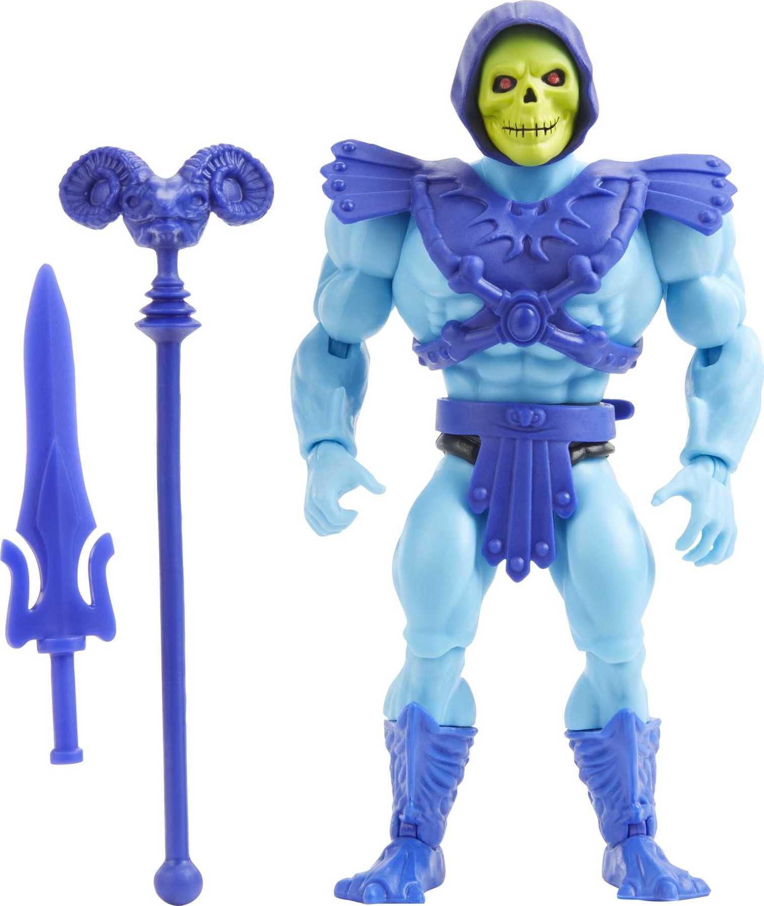 Masters of the universe vintage motu figure stands display toy he-man skeletor  