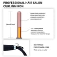 thumbnail image 3 of QHDJE adjustable temperature rotatable power cord curling wand, constant temperature hair care, professional 25mm/1inch curling iron with a pair of clip , 1 glove, 3 of 10