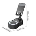 thumbnail image 3 of HaoXun Rotating Speaker Elevating Phone Stand - Power Bluetooth Speaker Mini Portable Ambient Light Multifunctional Desktop Bracket for Home Office Travel Parties Study, 3 of 6