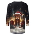 thumbnail image 5 of Jovrlynd Womens Christmas Shirts 2026 Ugly Funny Lightweight Christmas Sweaters Casual Holiday Party Graphic T Shirts, S-5XL, 5 of 7
