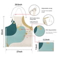 thumbnail image 7 of Teal Gold Splash Marble Apron-Garden Aprons for Women with Pockets-Cotton Linen Waterproof Kitchen Cooking Gardening Aprons Adjustable for Kitchen,Cooking,BBQ and Salon 33x27 Inch, 7 of 7
