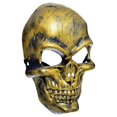 thumbnail image 3 of Máscara Cosplay Terrorífico SkullGold 5Pzas 16x24.5cm Poliéster Oro Máscaras de Calavera., 3 of 3