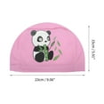thumbnail image 4 of Unique Bargains 1 Pc Knitted PU Elastic Cartoon Animal Swim Cap Pink, 4 of 6