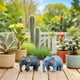 thumbnail image 4 of Adornos de elefante en miniatura, 12 Uds., modelos de elefante bonsái, artesanía de plástico, 4 of 6