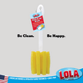 thumbnail image 6 of LOLA Glass & Jar Brush W/ Star Shaped Foam Sponge Head, Durable Plastic Handle - 3 CT, 6 of 6