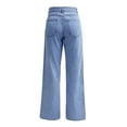 thumbnail image 5 of JJHGVB Baggy Jeans Barrel Jeans Women Boyfriend Jeans Women Button High Pants Pocket Waist Elastic Pants Jeans Denim Hole Loose Women's Jeans Stretchy Jeans Jeans for Women Blue 2 S, 5 of 9