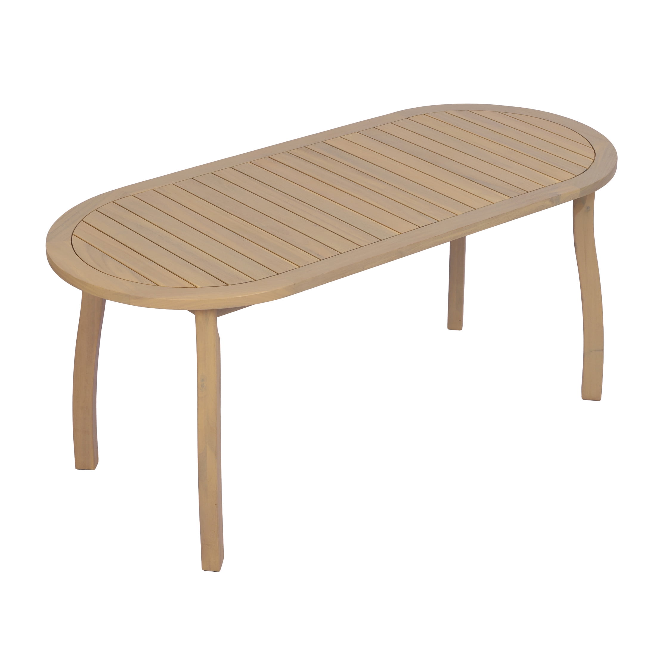 Christopher Knight Home 70" Outdoor Patio Acacia Wood Oval Dining Table for 4-6 People, Light Teak