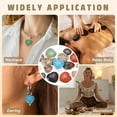 thumbnail image 5 of Uxcell Thumb Worry Stone for Anxiety, 1.6" Natural Heart Crystal Stone, Polished Gemstone Hand Carved Pocket Rock Anxiety Crystals for Women Stress Gifts Meditation, Brown Gray, 5 of 6