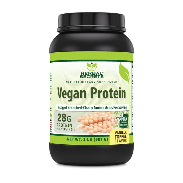 Herbal Secrets Poudre de Protéines Végétalienne 2 Lb Supplément