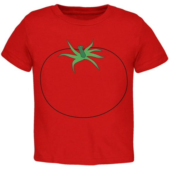 Halloween Fruit Vegetable Tomato Costume Toddler T Shirt Red 2T