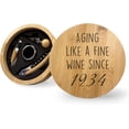 thumbnail image 1 of Custom Birth Year 1934 Wine Set Gift For 90th Birthday, Unique Gift Ideas For Turning 90, Wine Accessory For Mother's Day Father's Day Retirement, 1 of 1
