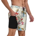 thumbnail image 2 of Balery Cute Bull Dog Mens Swim Trunks Swim Shorts for Men Quick Dry Inseam Beach Shorts with Compression Liner Pocket-Large, 2 of 9