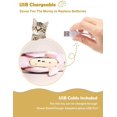 thumbnail image 3 of ouet Juguetes para gatos, simulación realista, juguetes electrónicos para peces, juguete para gatos en movimiento, juguete para gatitos recargable por USB con 2 hierba gatera, juguete interactivo par, 3 of 5