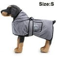 thumbnail image 1 of Pet Drying Towel Dog Blanket Microfibre Dog Bathrobe Puppy Cat Absorbent Quick Drying Towel Super Soft Bath Towel Machine Washable for Small, Medium, Large for Dog Cat-Grey, 1 of 9