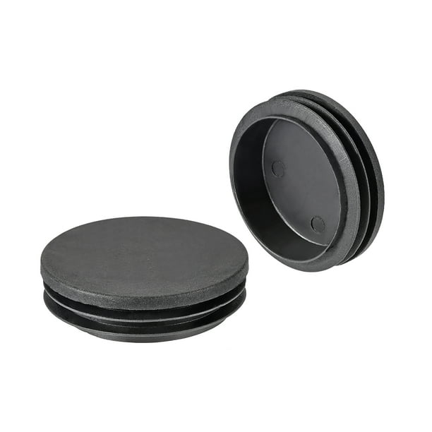 4 Pcs 63mm Dia Plastic Tubing Plug Round Post End Caps for Handrail