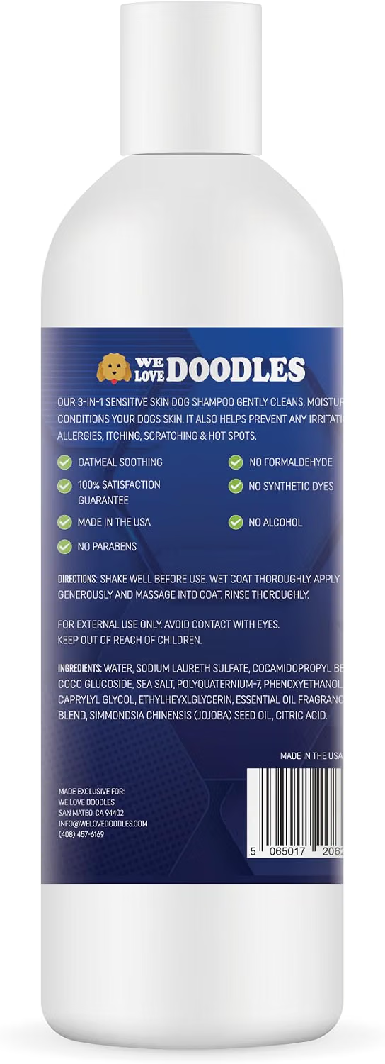 We Love Doodles Sensitive Skin Dog Shampoo with Oatmeal & Aloe, 16 oz photo 6