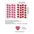 thumbnail image 3 of Vikakiooze Gilter Heart Shaped Stickers Valentine'S Day Wall Sticker Room Gift Box Decoration Wall Sticker, Love Sticker for Diy Craft Wedding Anniversary Home Decor, 3 of 9