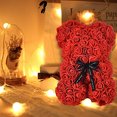 thumbnail image 1 of Rose Bear Rose Teddy Bear El mejor regalo para el Día de San Valentín, Aniversario, Cumpleaños y Duchas de novia totalmente ensambladas Flower Bear- con caja de regalo transparente (rojo) FLOWERS Ver descripción, 1 of 2