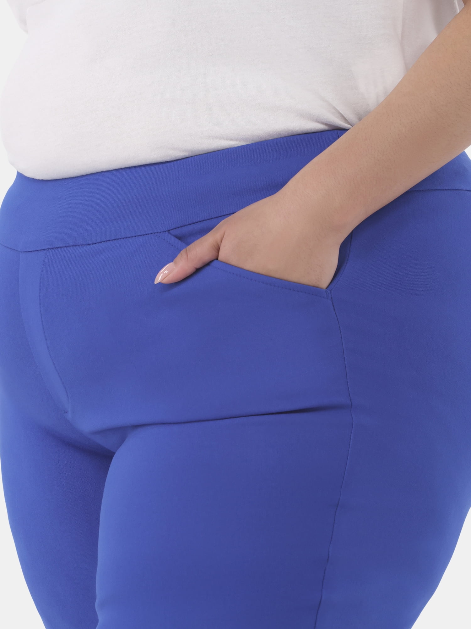JMS Just My Size by Hanes Women's Plus Pull On Millennium Bermuda Shorts, 9" Inseam, Sizes 0X-4X
