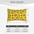 thumbnail image 4 of Lsque Floral Sunflowers Pattern Pillow Case – Soft & Cozy Throw Pillow Cover, Hypoallergenic Cushion Case for Sleeping Women with Envelope Closure-16"x24", 4 of 6