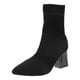 thumbnail image 1 of NECHOLOGY Botas Mujer Adulto Femenino Zapatos Botines mujer Zapatos de mujer Calcetines de tacón Botas Botas elásticas de tacón grueso Botas de mujer de tubo medio de punto de tacón medio (Black, 9), 1 of 7