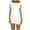 White, variant on Edvintorg Mini Dresses for Women Summer Sexy Solid Casual Round Neck Short Sleeve Ruffles Dress Vacation Outfits for Women