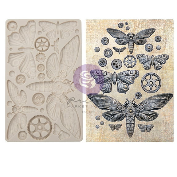 PRIMA MARKETING INC Finnabair Moulds - Mecha Moth - 5"x8"x8mm VA0002330044 UPC 655350969400
