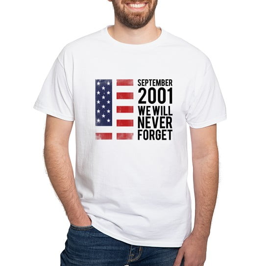CafePress - 9 11 Remembering White T Shirt - Men's Classic Cotton T-Shirts