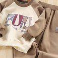 thumbnail image 5 of TOWED22 Little Boys Pajamas Toddler Boys Clothes Cotton 2 Pieces Pjs Kids Jammies Sets Fall Winter Sleepwear 6-12 Months 12-24 Months 2t 3t 4t 5t 6t 7t 8t 9t Children,Coffee,6-7 Y, 5 of 5