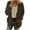 Khaki., variant on Akafmk Plus Size Womens Fleece Jackets,Womens Winter Warm Coats,Women's Casual Solid Color Button Pocket Jacket Top Loose Plushs Jacket Coat